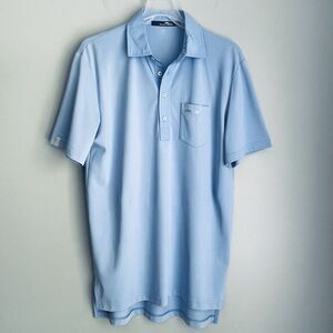 Ralph Lauren RLX Polo Shirt Men's Small Blue Pocket Golf Performance Wicking